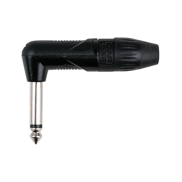 Dap Audio - 6.3mm Right-angle Jack X-type Mono with black endcap - Jack Conector  | Z-Bombilla