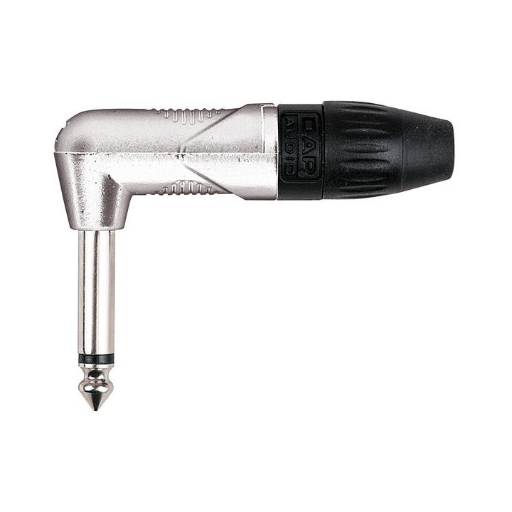 Dap Audio - 6.3mm Right-angle Jack X-type Mono with black endcap - Conector Jack | Z-Bombilla