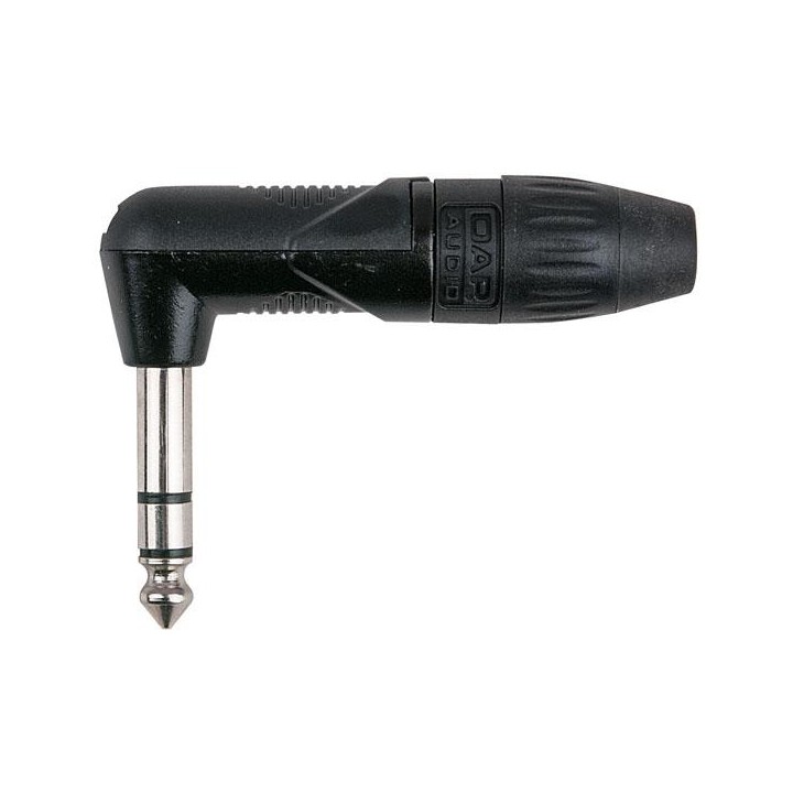Dap Audio - 6.3mm Right-angle Jack X-type Stereo with black endcap - Jack Conector  | Z-Bombilla