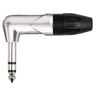 Dap Audio - 6.3mm Right-angle Jack X-type Stereo with black endcap - Conector Jack | Z-Bombilla