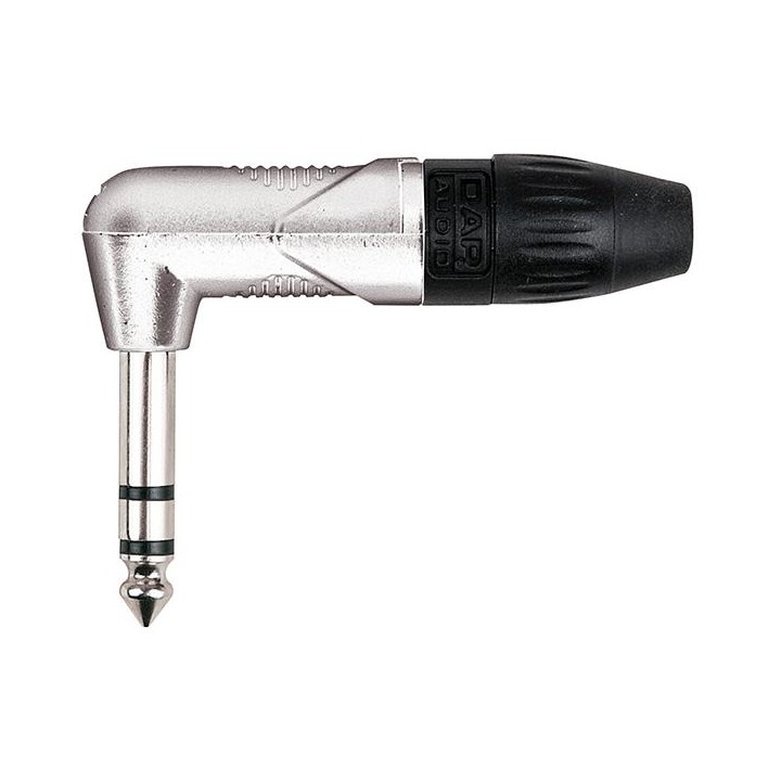 Dap Audio - 6.3mm Right-angle Jack X-type Stereo with black endcap - Jack Conector  | Z-Bombilla