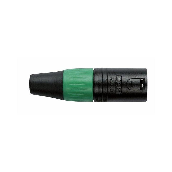 Dap Audio - XLR 3p. Connector Male, Black housing - Conector Canon XLR | Z-Bombilla