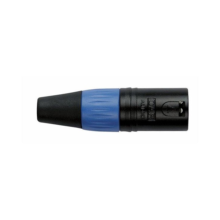 Dap Audio - XLR 3p. Connector Male, Black housing - Conector Canon XLR | Z-Bombilla