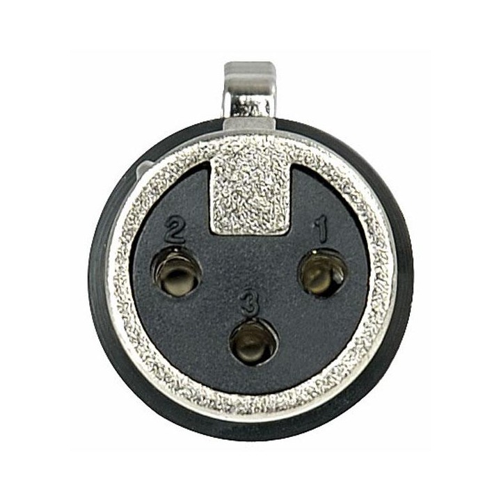 Dap Audio - XLR 3p. Connector Female, Nickel housing - Canon Connector XLR | Z-Bombilla