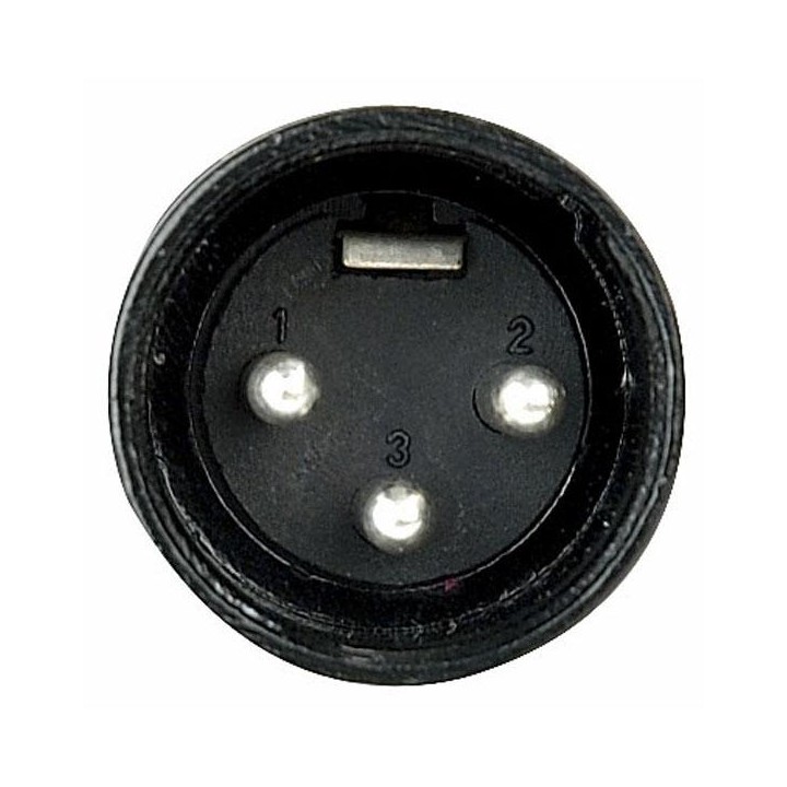 Dap Audio - XLR 3p. Connector Male, Black housing - Conector Canon XLR | Z-Bombilla