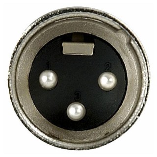 Dap Audio - XLR 3p. Connector Male, Nickel housing - Conector Canon XLR | Z-Bombilla