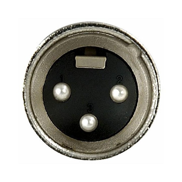 Dap Audio - XLR 3p. Connector Male, Nickel housing - Conector Canon XLR | Z-Bombilla