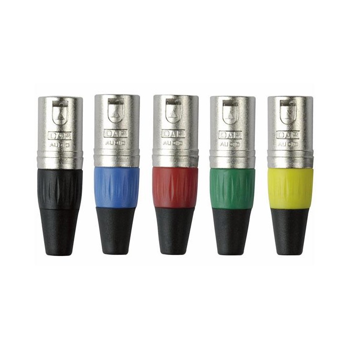 Dap Audio - XLR 3p. Connector Male, Nickel housing - Conector Canon XLR | Z-Bombilla