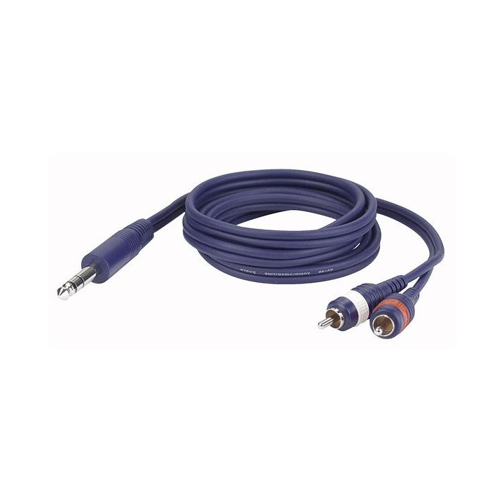Dap Audio - FL35 - Stereo Jack  - 2 RCA Male L/R - Os Cabo de Áudio - Jack - RCA | Z-Bombilla