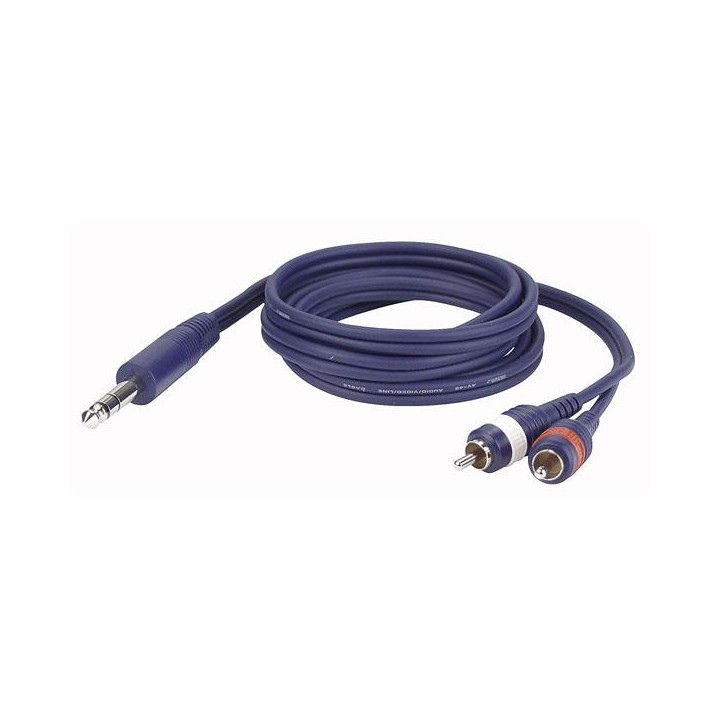 Dap Audio - FL35 - Stereo Jack  - 2 RCA Male L/R - Os Cabo de Áudio - Jack - RCA | Z-Bombilla