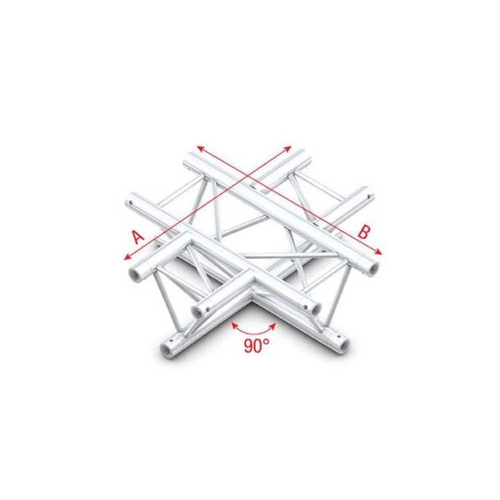Showtec - 90° 4-way horizontal - Triangular corners (Showtec) | Z-Bombilla