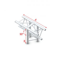 Showtec - T-Cross vertical 3-way, apex down 1