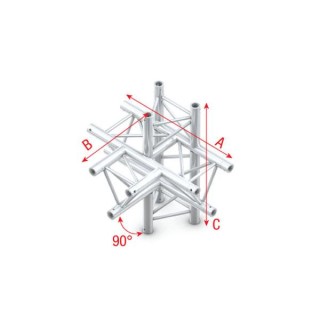 Showtec - T-Cross + up/down 5-way - Triangular corners (Showtec) | Z-Bombilla
