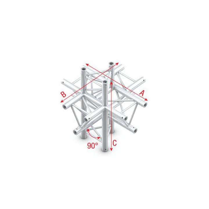 Showtec - Cross up/down 6-way - Triangular corners (Showtec) | Z-Bombilla