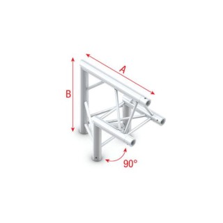Showtec - Corner 90° apex up - Triangular corners (Showtec) | Z-Bombilla