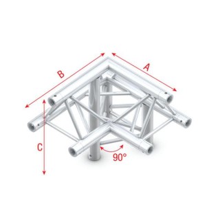 Showtec - Corner 90° down right, apex up - Triangular corners (Showtec) | Z-Bombilla