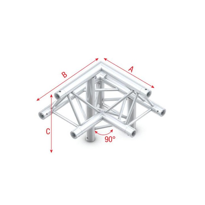 Showtec - Corner 90° down right, apex up - Angoli triangolari (Showtec) | Z-Bombilla