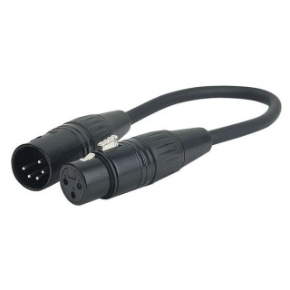Dap Audio - 5 pin XLR Male- 3 pin XLR Female - Cable XLR DMX | Z-Bombilla