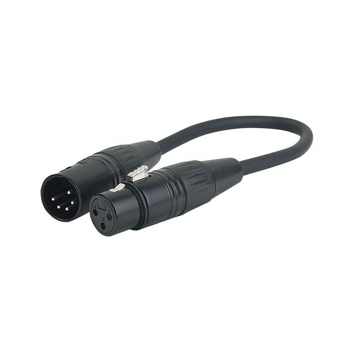Dap Audio - 5 pin XLR Male- 3 pin XLR Female - Cable XLR DMX | Z-Bombilla