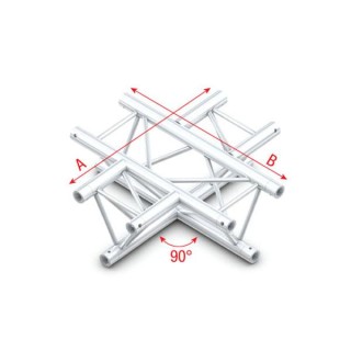 Showtec - 90° 4-way horizontal - Cantos triangulares (Showtec) | Z-Bombilla