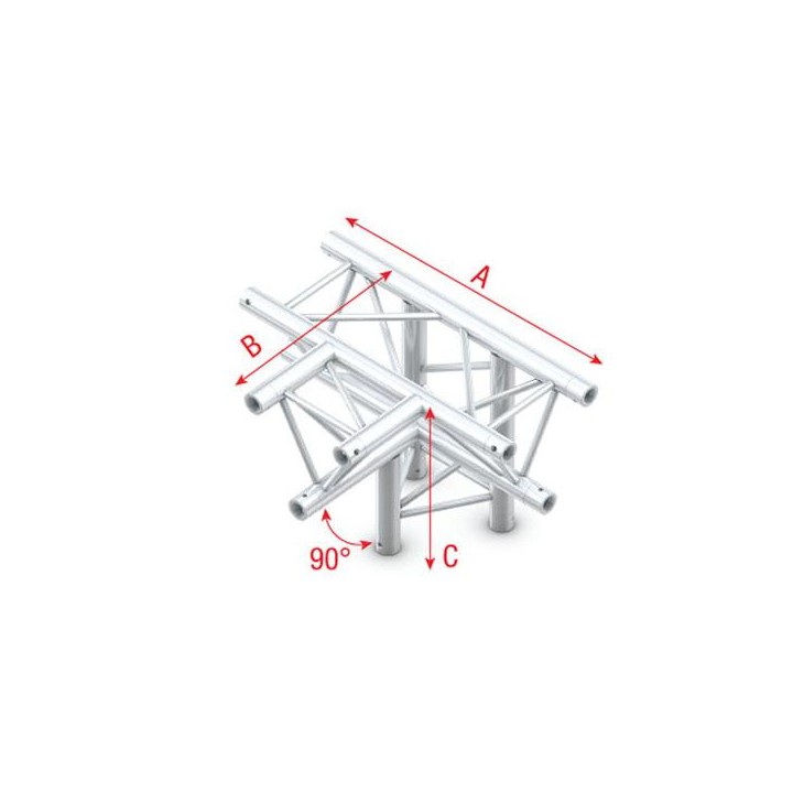 Showtec - T-Cross + down 4-way - Cantos triangulares (Showtec) | Z-Bombilla