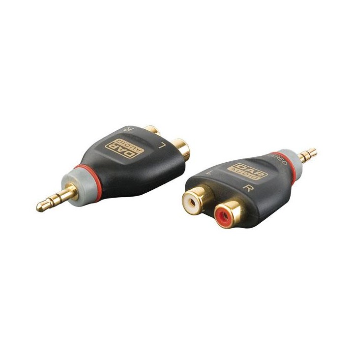 Dap Audio - XGA17 - Mini Jack/M stereo - 2 x RCA/F - Audio Adapter Economic | Z-Bombilla