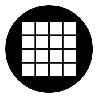 Rosco - 78042 - Aço Padrão Gobo - Gráficos e Grelhas | Z-Bombilla