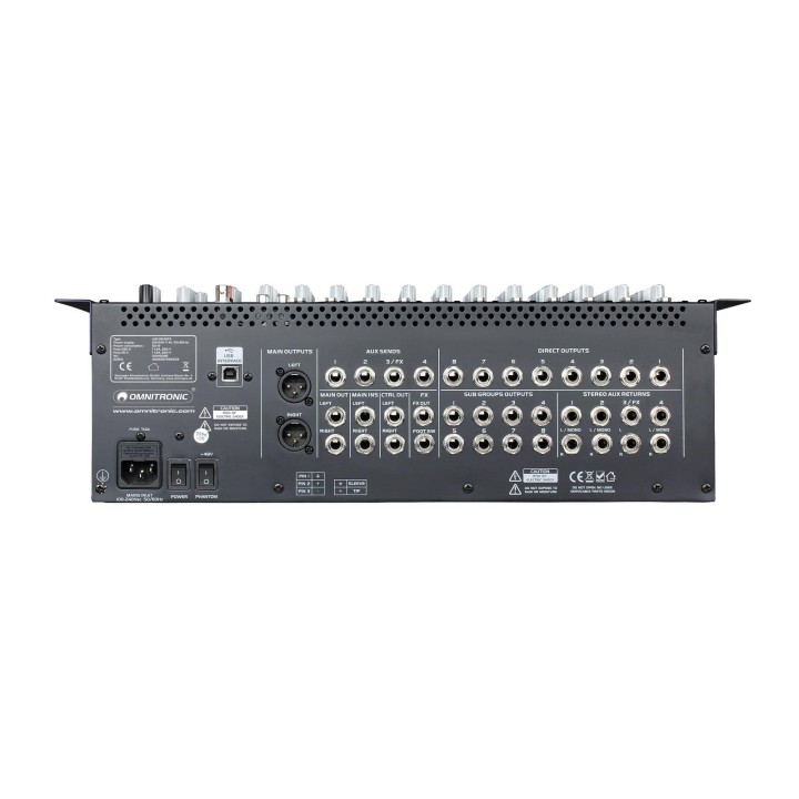 Omnitronic - LMC-2642FX USB Mixing Console - Tabela Microfones | Z-Bombilla