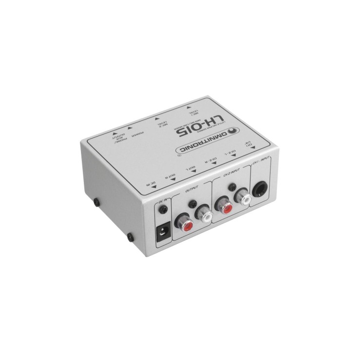 Omnitronic - LH-015 2-Channel Mic/Line Mixer - Tabela Microfones | Z-Bombilla
