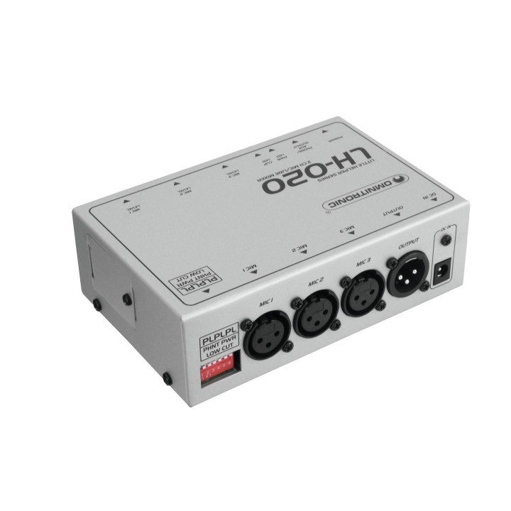 Omnitronic - LH-020 3-Channel Mic Mixer - Tabella Microfoni | Z-Bombilla