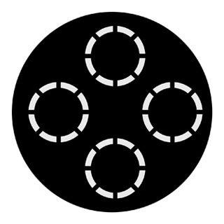 Rosco - 71033 - Standard Steel Gobo - Rotation | Z-Bombilla