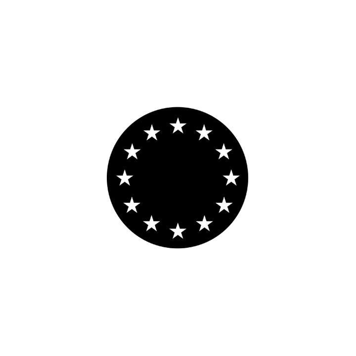 Rosco - 77438 - Aço Padrão Gobo - Símbolos e Sinais | Z-Bombilla