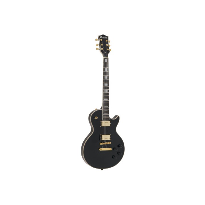 Dimavery - LP-530 E-Guitar, black/gold - Electric Guitar | Z-Bombilla