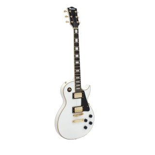 Dimavery - LP-520 E-Guitar, white/gold - Electric Guitar | Z-Bombilla