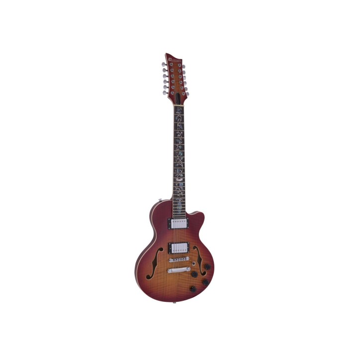 Dimavery - LP-612 E-Guitar, flamed sunburst - Electric Guitar | Z-Bombilla