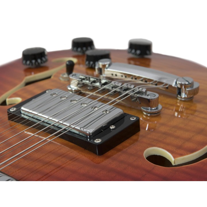 Dimavery - LP-612 E-Guitar, flamed sunburst - Electric Guitar | Z-Bombilla