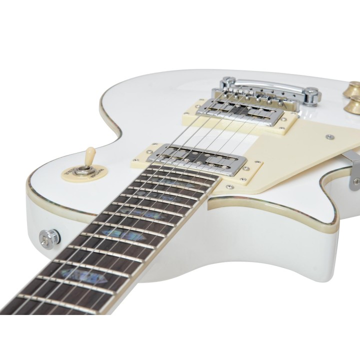Dimavery - LP-700L E-Guitar, LH, white - Electric Guitar | Z-Bombilla
