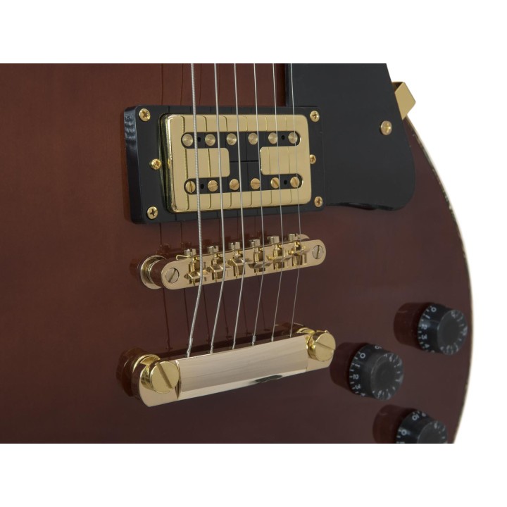 Dimavery - LP-700 E-Guitar, honey hi-gloss - Guitarra Elèctrica | Z-Bombilla