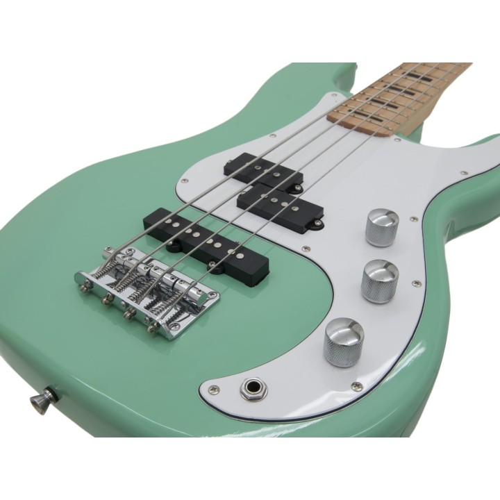 Dimavery - PB-500 E-Bass, Surf Green - 4 String bass | Z-Bombilla