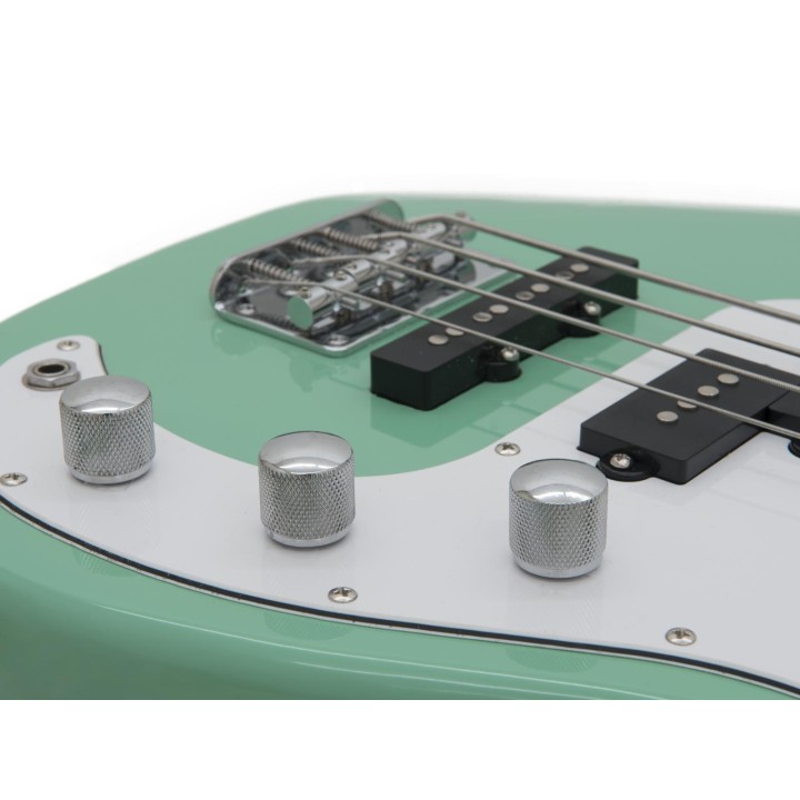 Dimavery - PB-500 E-Bass, Surf Green - 4 String bass | Z-Bombilla