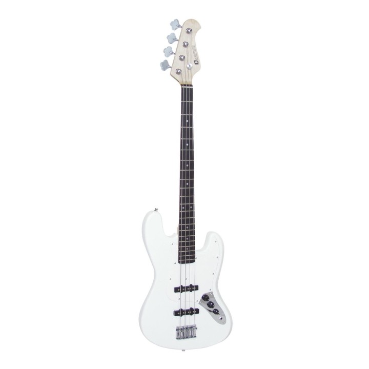 Dimavery - JB-302 E-Bass, white - 4 String bass | Z-Bombilla