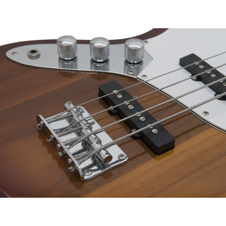 Dimavery - JB-302 E-Bass LH, sunburst - 4 String bass | Z-Bombilla
