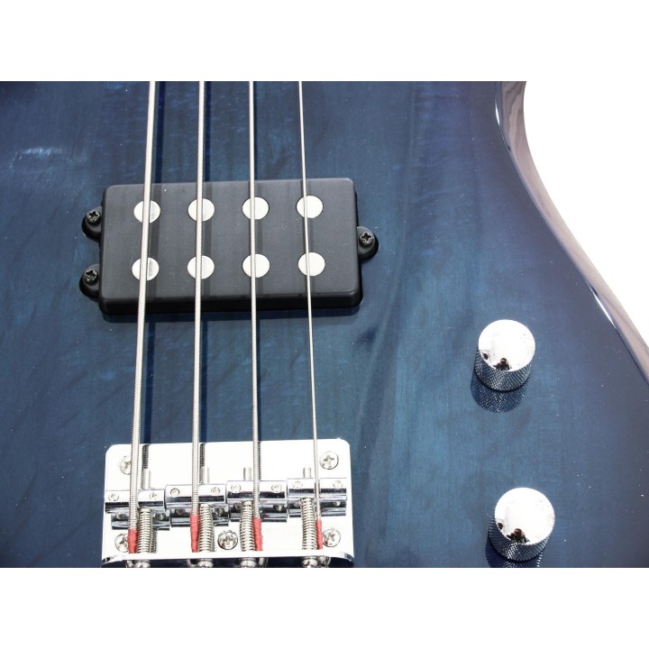 Dimavery - SB-201 E-Bass, blueburst - 4 String bass | Z-Bombilla