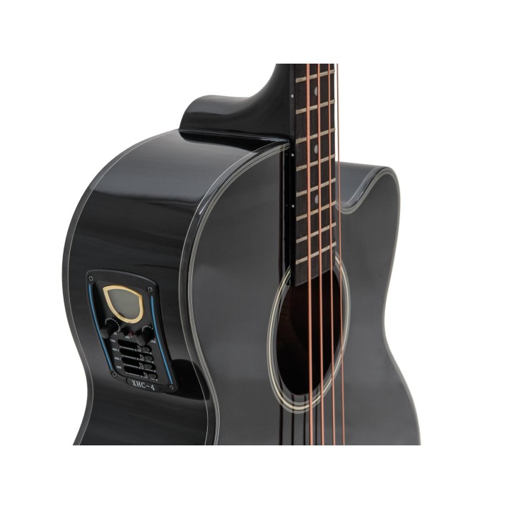Dimavery - AB-450 Acoustic Bass, black - Baix 4 cordes | Z-Bombilla