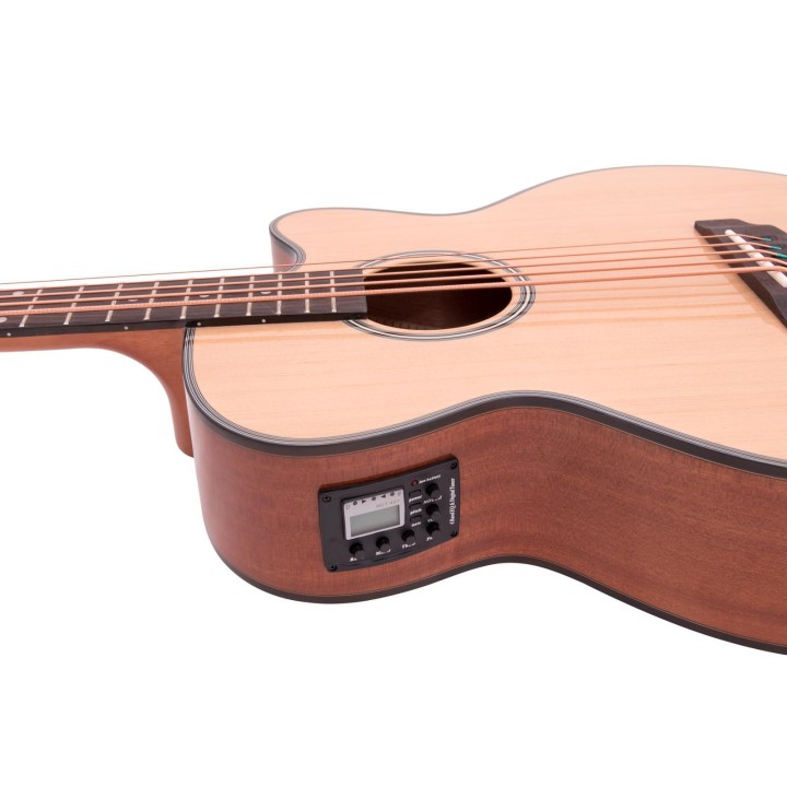 Dimavery - AB-455 Acoustic Bass, 5-string, nature - 4 String bass | Z-Bombilla