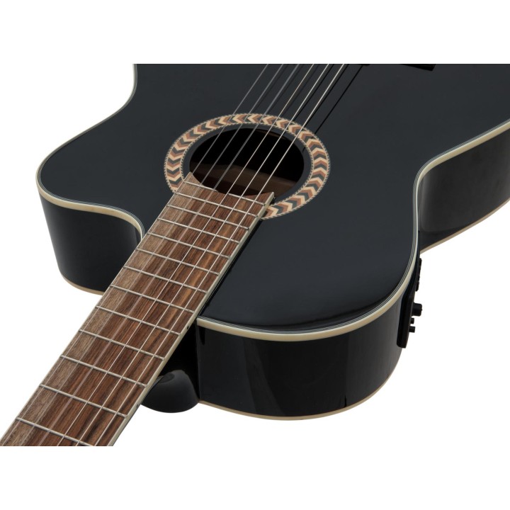Dimavery - CN-600E Classical guitar, schwarz - Classical Guitar | Z-Bombilla