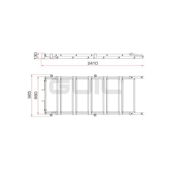 Guil - ECP-6 - Escadas Modulares - Escada Plataforma | Z-Bombilla