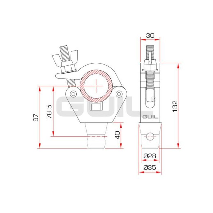 Guil - ABZ-17 - Claw for truss | Z-Bombilla