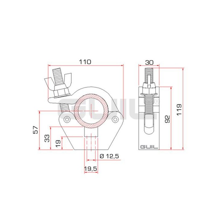 Guil - ABZ-17 - Claw for truss | Z-Bombilla