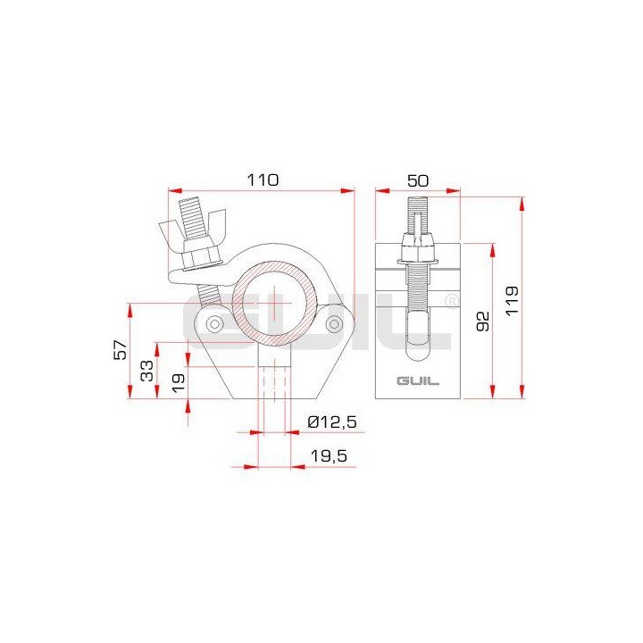 Guil - ABZ-03 - Claw for truss | Z-Bombilla